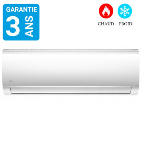 Climatiseur Split Midea 24000 BTU Chaud et Froid blanc prix