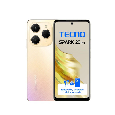 Smartphone Tecno spark 20 pro 8go 256go Gold tunisie