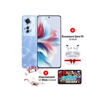 Smartphone Oppo Reno 11F 5G 8Go 256Go Ocean bleu fiche technique et prix en Tunisie.