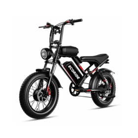 Bicyclette Électrique Ecoride ER2 1000Watts Noir garantie officielle