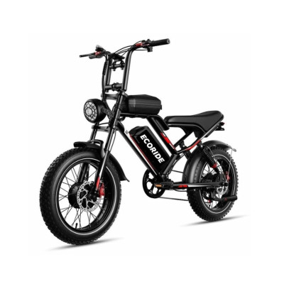 Bicyclette Électrique Ecoride ER2 1000Watts Noir garantie officielle