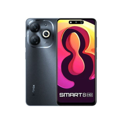 Smartphone Infinix Smart 8 HD  2Go 64Go Noir fiche technique et prix Tunisie