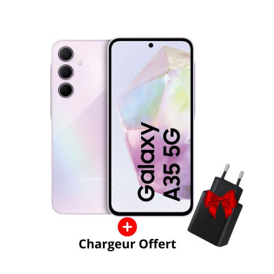 Smartphone Samsung Galaxy A35 8Go 128Go 5G Violet fiche technique et prix Tunisie