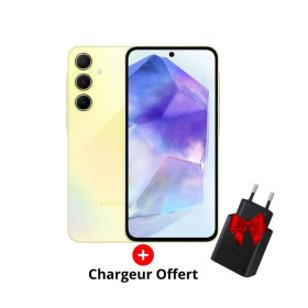 Smartphone Samsung Galaxy A55 8Go 256Go 5G Jaune au meilleur prix en Tunisie