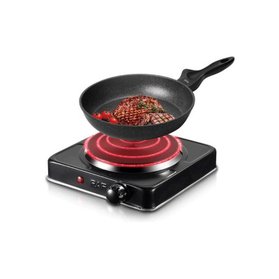 Plaque De Cuisson Électrique Raf R.8010AB 1 Foyer 1000W Noir