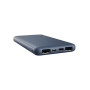 Power Bank Trust Rimo ultra Mince 3 port USB 10000mAh Bleu