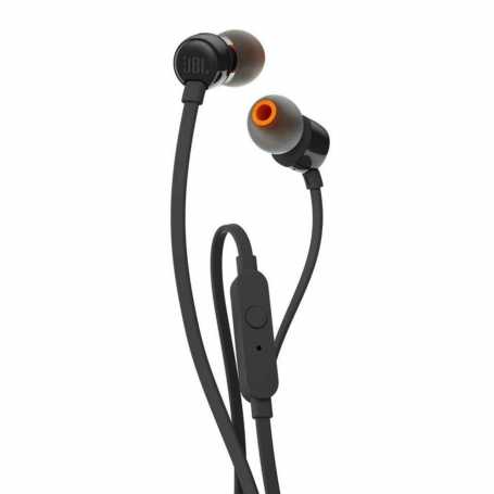 Écouteurs JBL T110 filaires intra-auriculaires avec micro - Noir