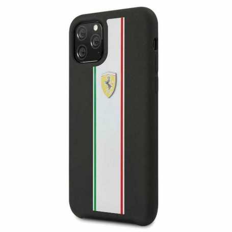 Coque Ferrari on Track et Stripes Pour Iphone 11 Pro Max Noir