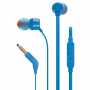 Écouteurs JBL T110 filaires intra-auriculaires avec micro  Bleu