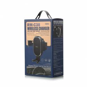 Support Voiture REMAX avec Fonction de chargement sans fil RM-C38 -NOIR