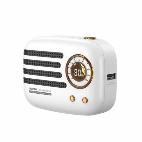 Power bank 10000mah Mini radio Remax  RPP-28 Blanc