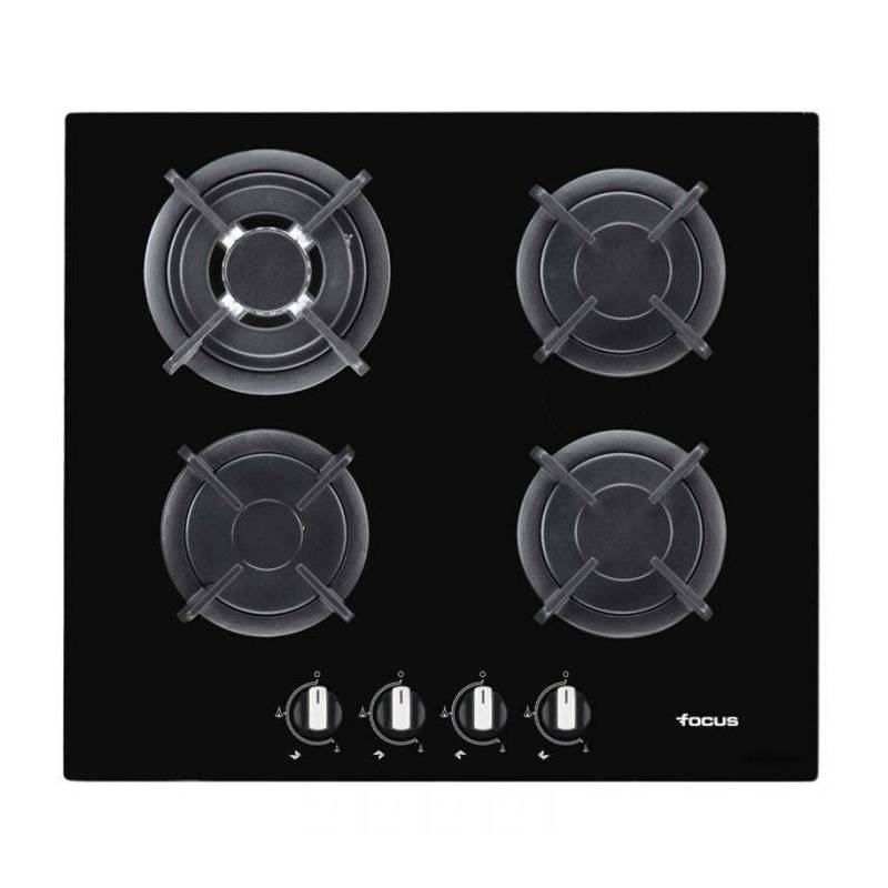 Plaque de cuisson gaz Focus F415B 4 Feux 60cm Noir prix tunisie Price.tn