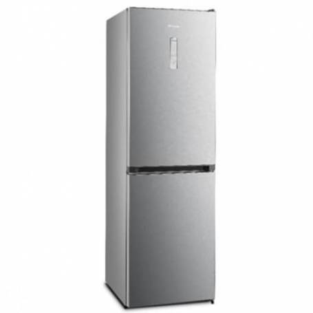 Réfrigérateur HISENSE Combiné avec afficheur 318L NOFROST INOX