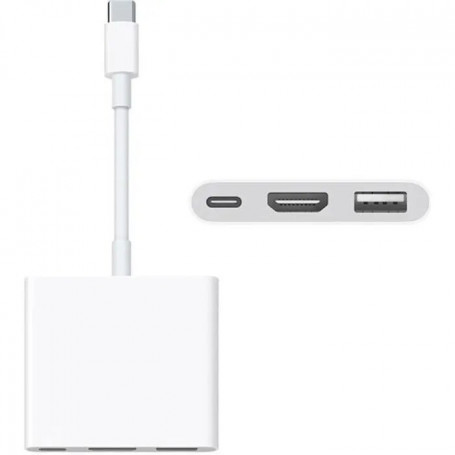 apple tunisie Apple Adaptateur multiport AV numérique USB-C -BLANC