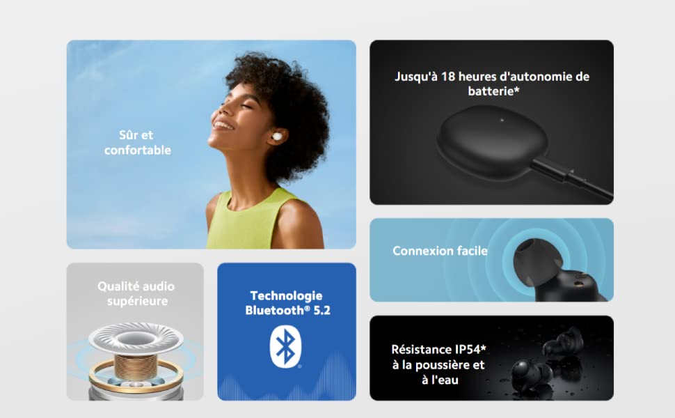 Redmi Buds 3 lite avec la technologie de suppression de bruit disponible a bas prix  en Tunisie plus la garantie  officielle de Xiaomi